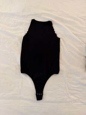 Free People Black Sleeveless Bodysuit XS/S